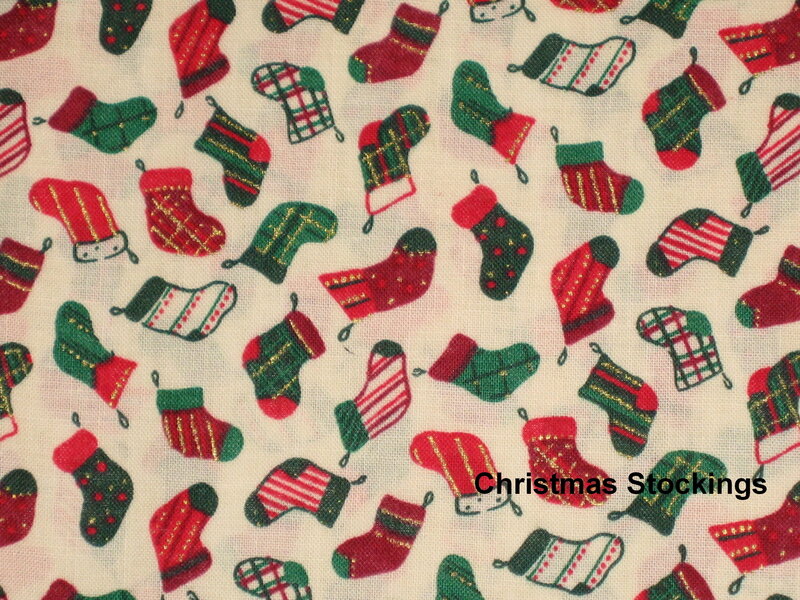 Christmas stockings fabric