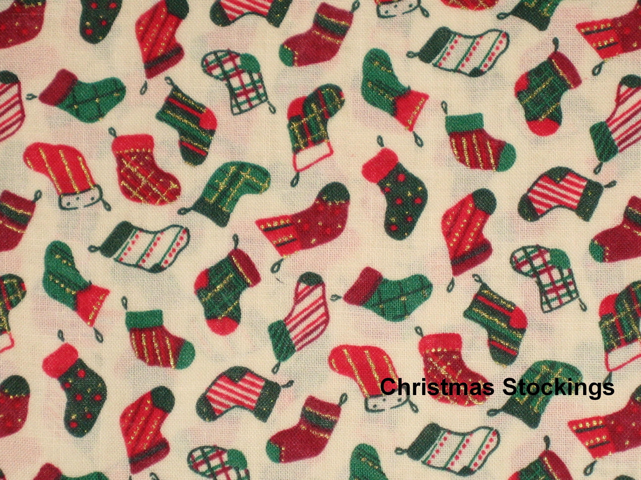 Christmas stockings fabric