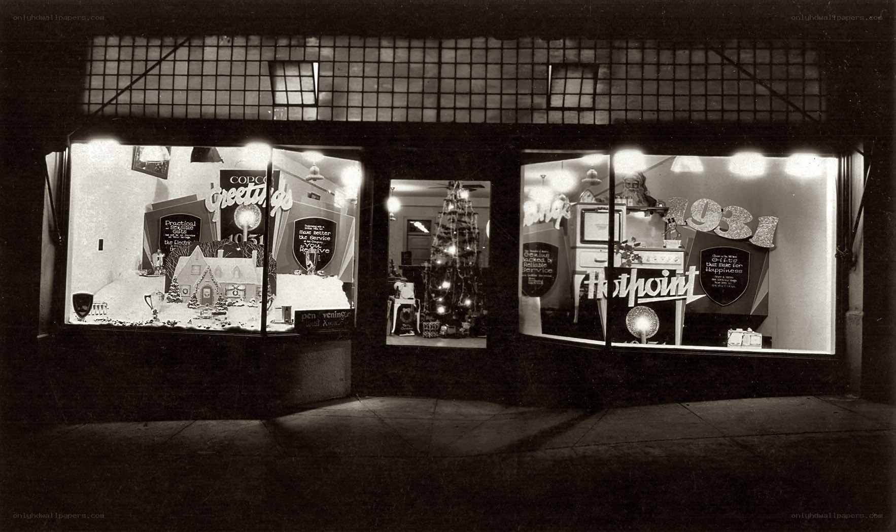 Christmas store windows 1931