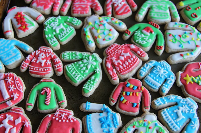Christmas Sweater Cookies