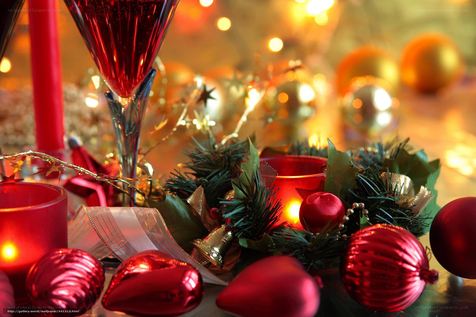 Christmas table decoration