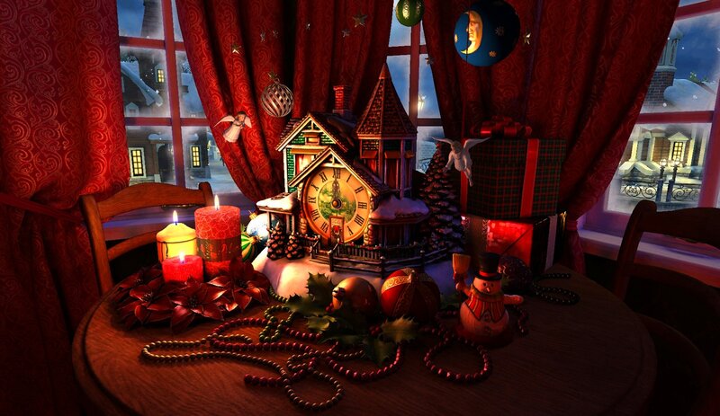 Christmas Table Decorations — Red
