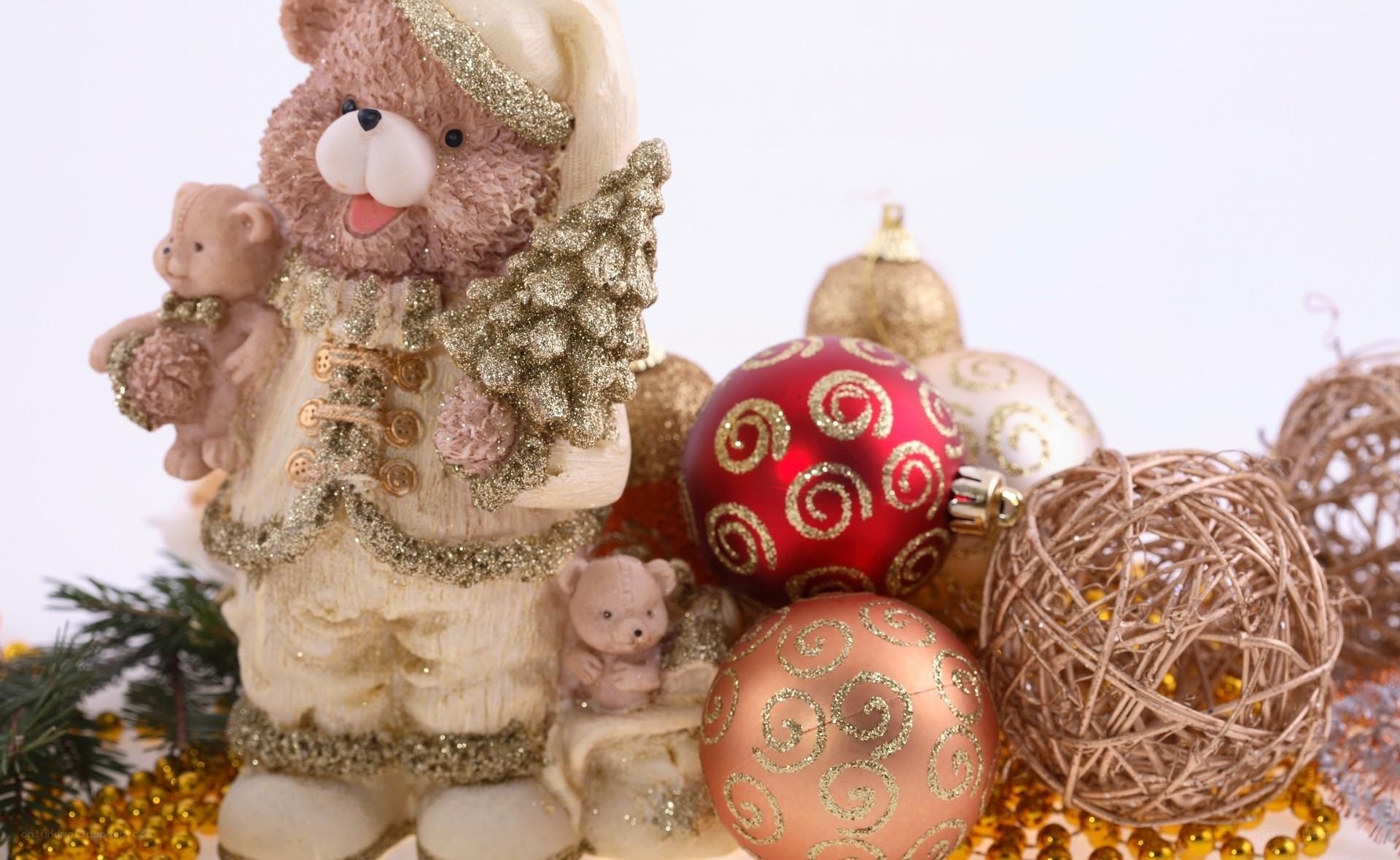 Christmas teddy bear decoration