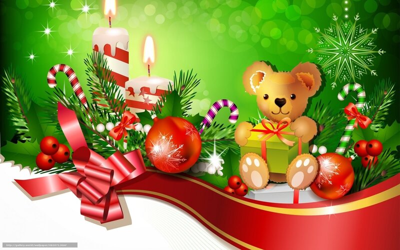 Christmas teddy bear gift