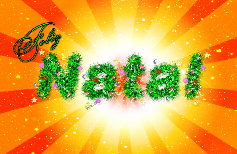 Christmas Text Design — Orange