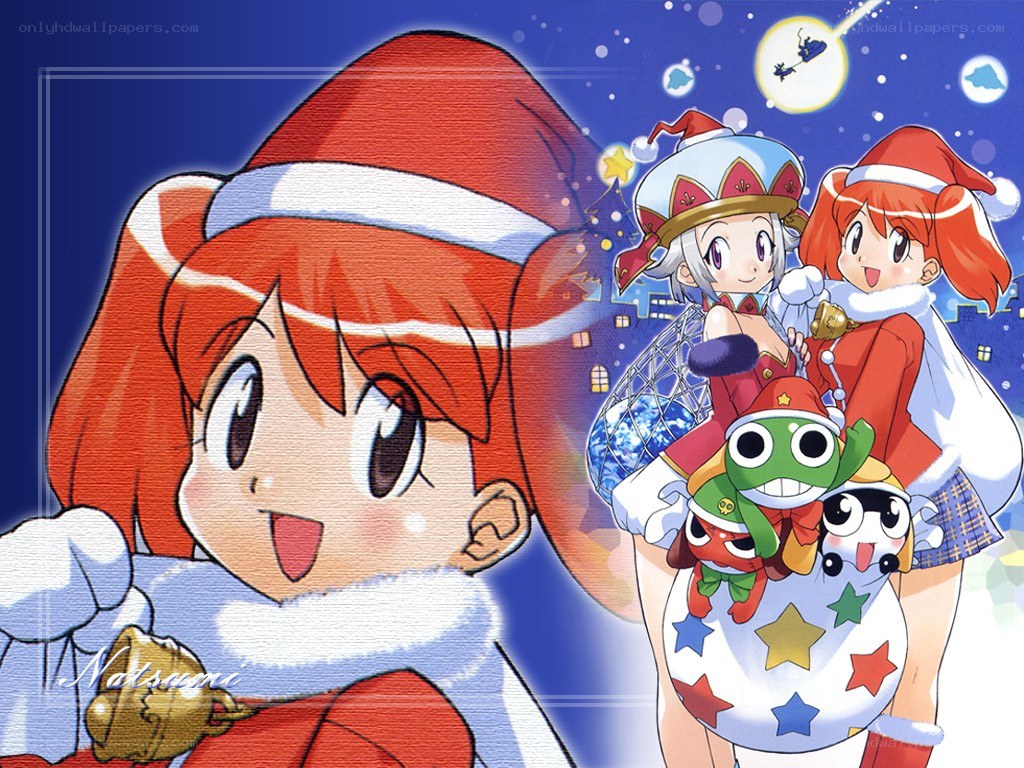 Christmas-themed anime characters