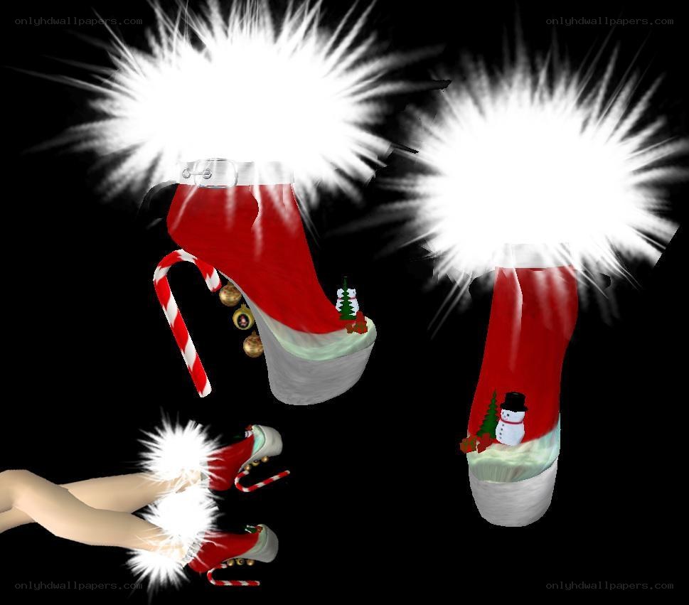 Christmas-themed high heels
