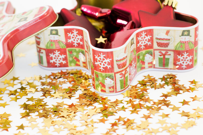 Christmas Tin Container