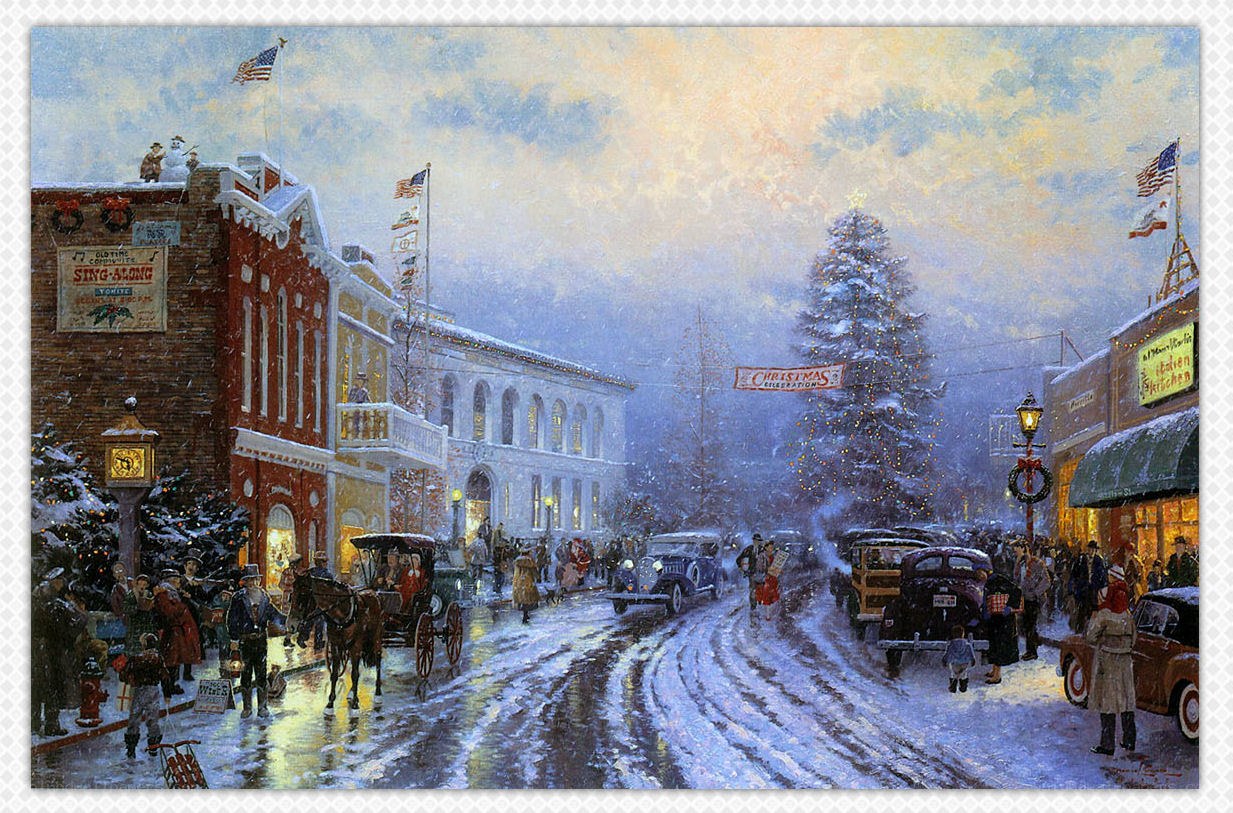 Christmas town celebration