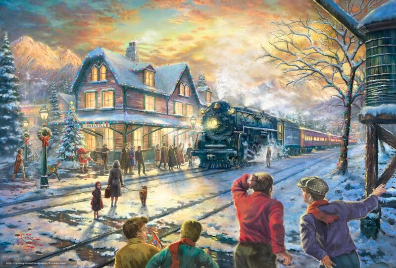 Christmas train at Lionelville station