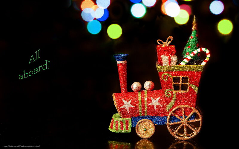 Christmas train decoration