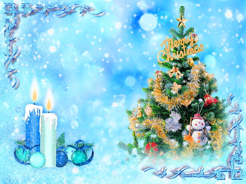 Christmas Tree and Candles
