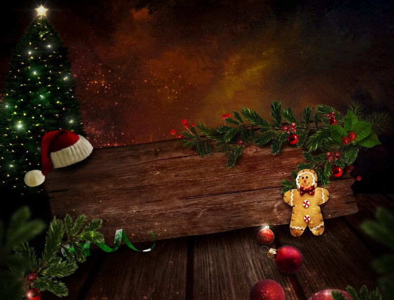 Christmas Tree and Gingerbread Man