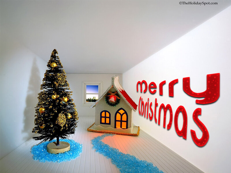 Christmas Tree and House