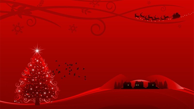 Christmas Tree and Sleigh