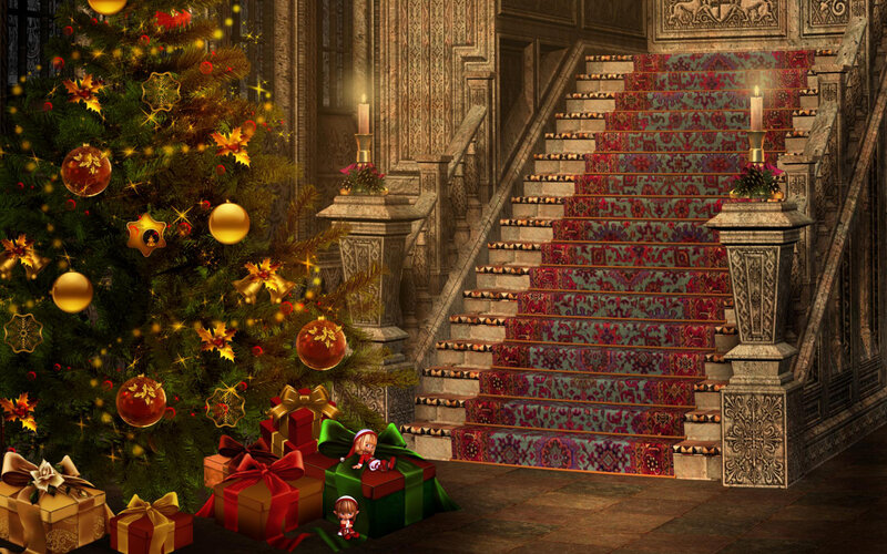 Christmas Tree and Staircase