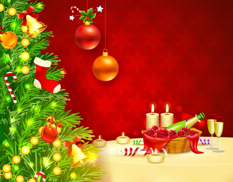 Christmas Tree and Table