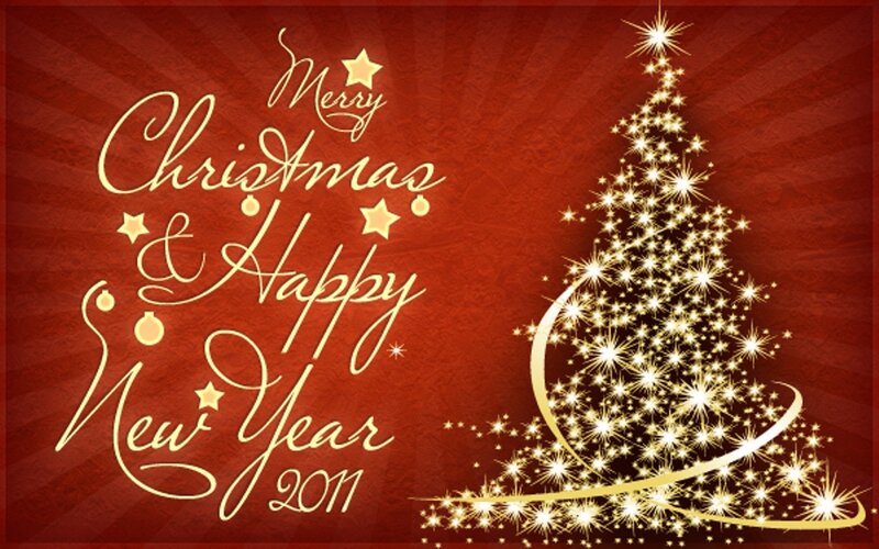 Christmas Tree and Text