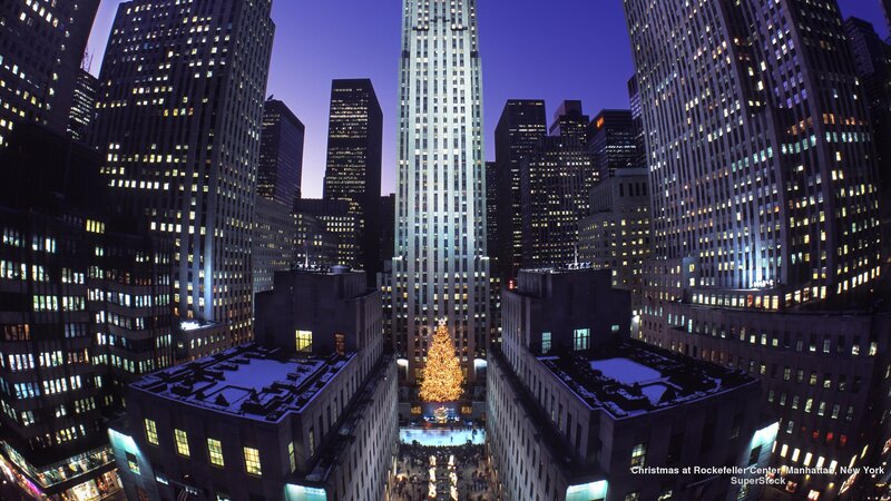 Christmas Tree at Rockefeller Center — Blue