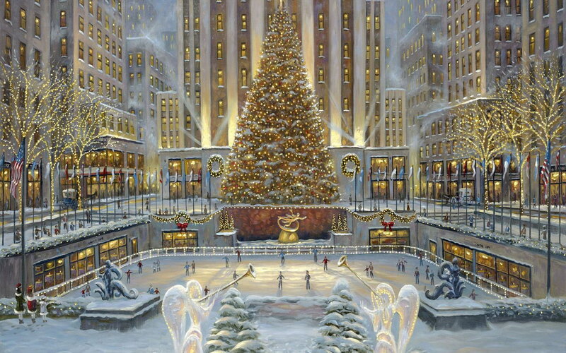 Christmas Tree at Rockefeller Center — White