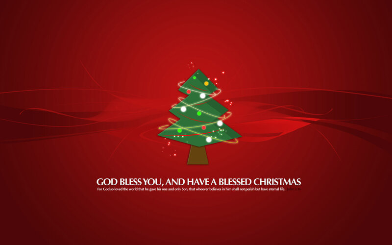 Christmas tree blessing