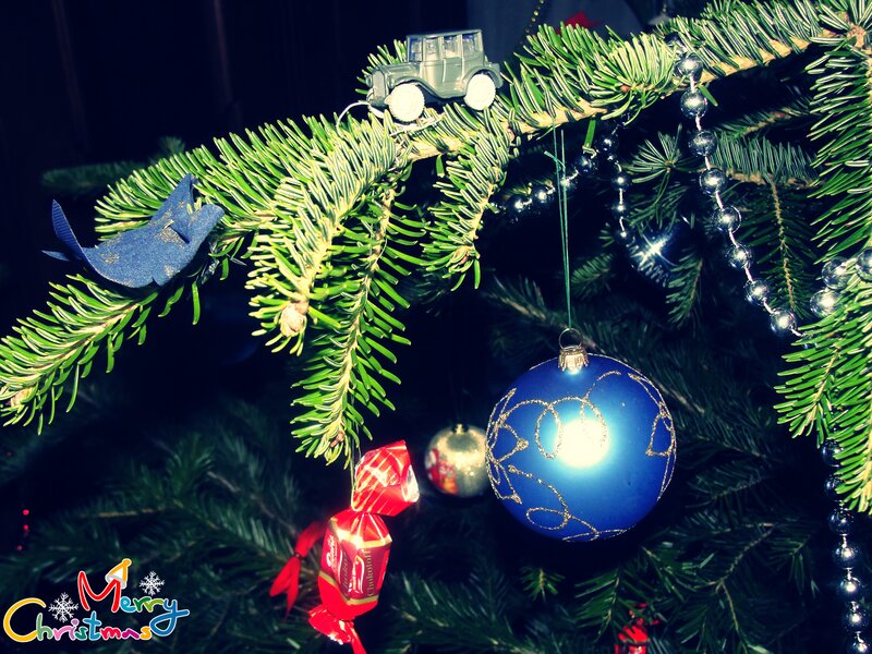 Christmas Tree Branch — Green, Festive