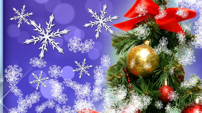 Christmas Tree Branch — Purple