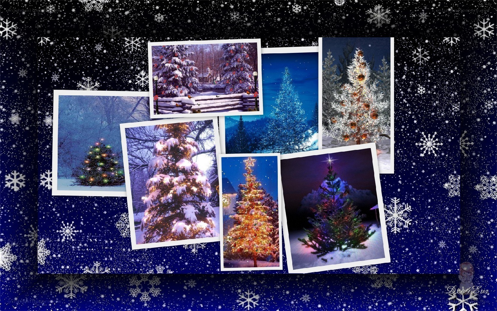 Christmas tree collage