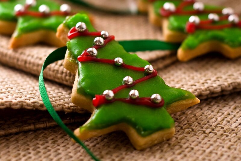 Christmas Tree Cookies — Green