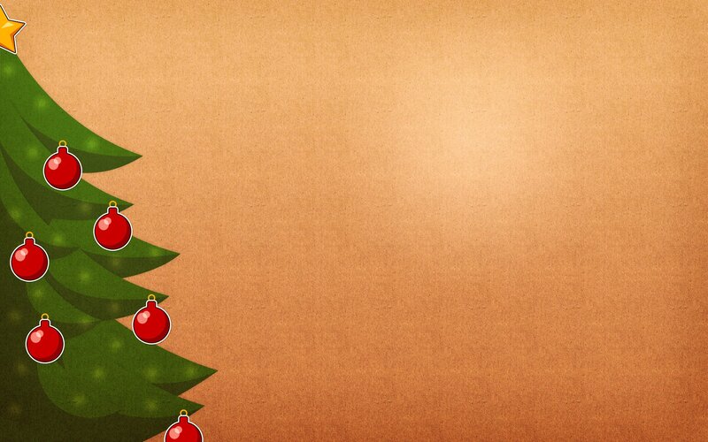 Christmas tree corner design