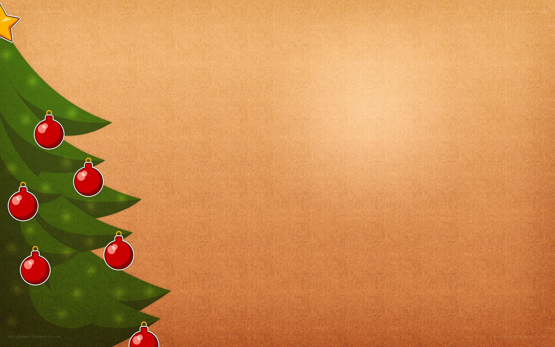 Christmas tree corner design