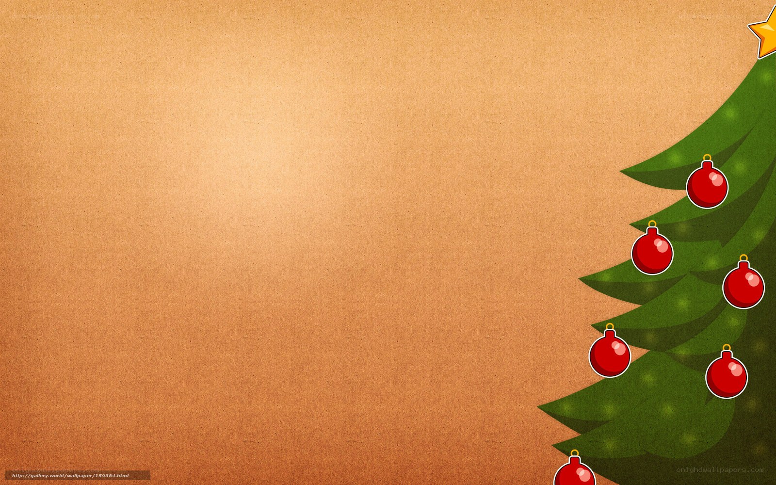 Christmas tree corner wallpaper