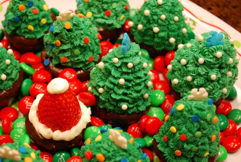 Christmas Tree Cupcakes