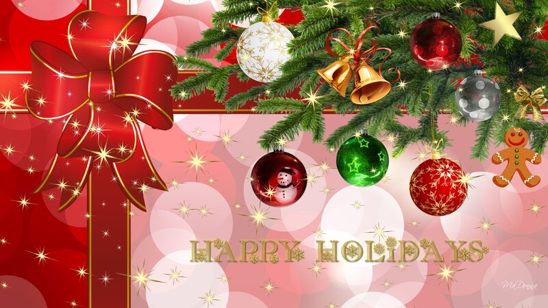 Christmas Tree Decorations — Red, Festive, Winter