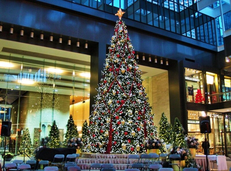 Christmas tree in a shopping mall