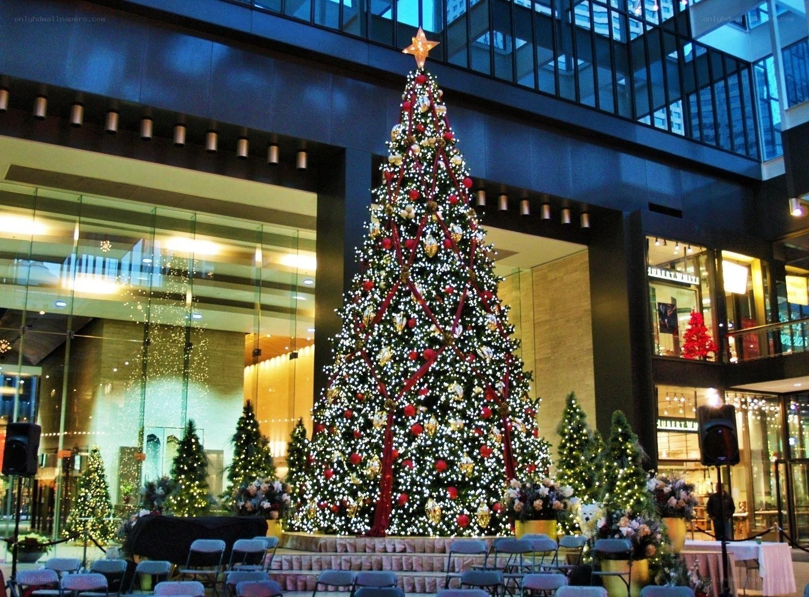Christmas tree in a shopping mall