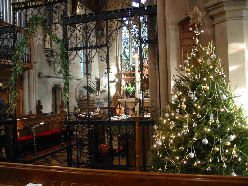 Christmas Tree in Church — Green