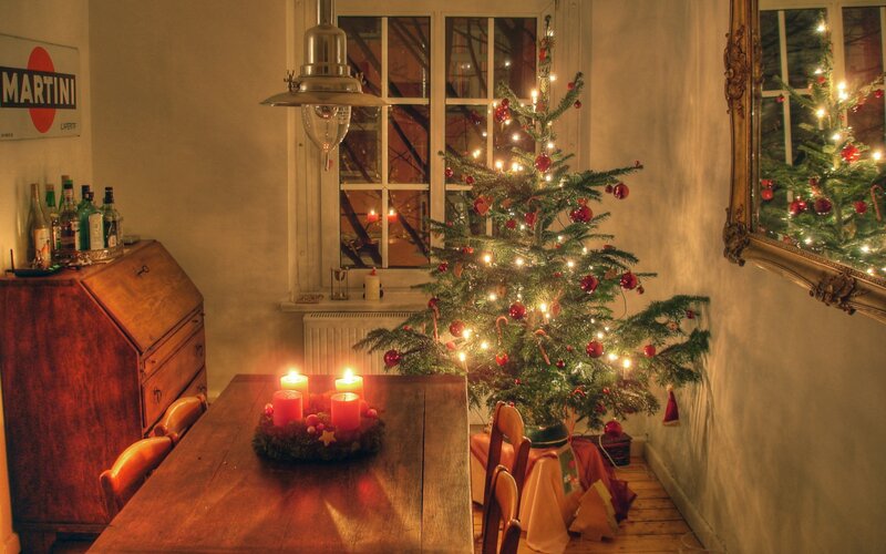 Christmas Tree in Dining Room