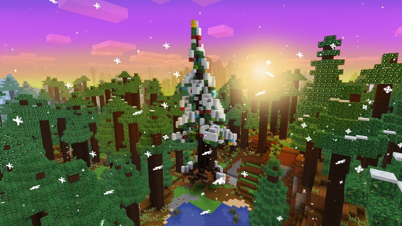 Christmas Tree in Forest