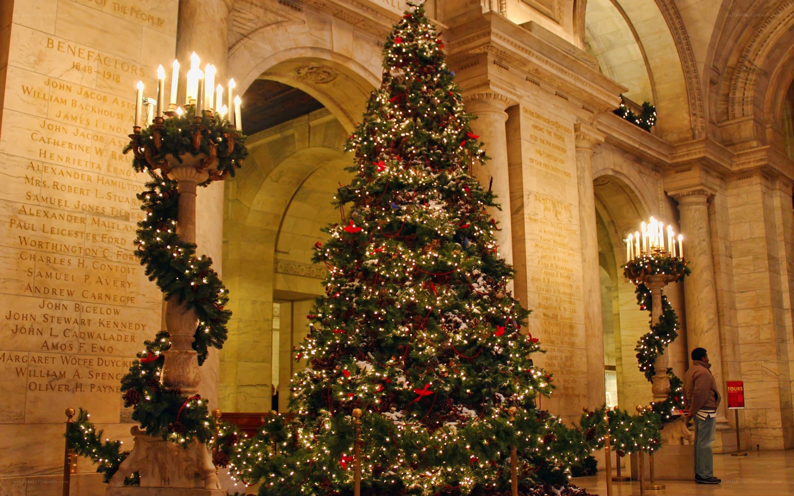 Christmas tree in grand hall