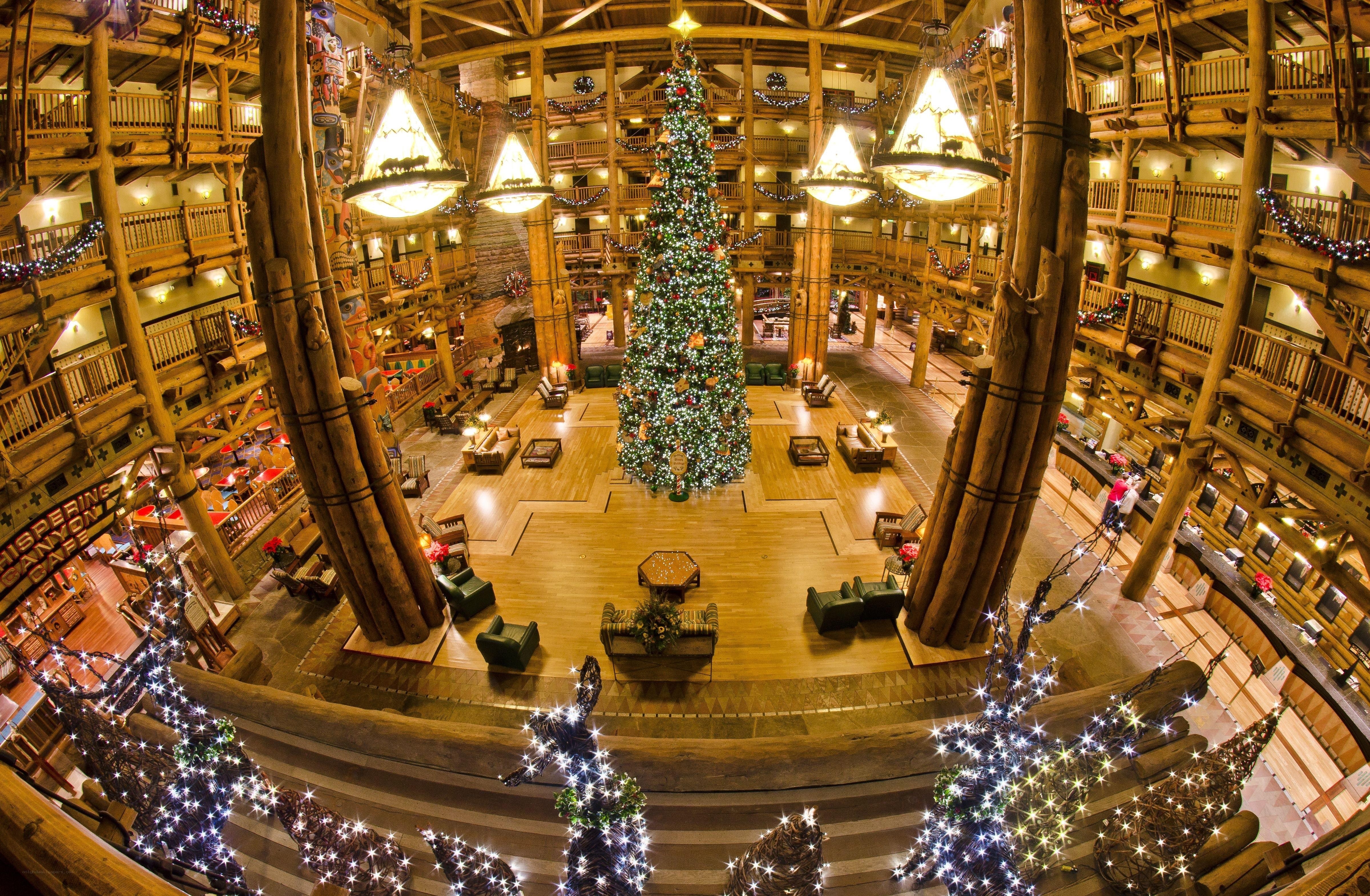 Christmas tree in grand lobby