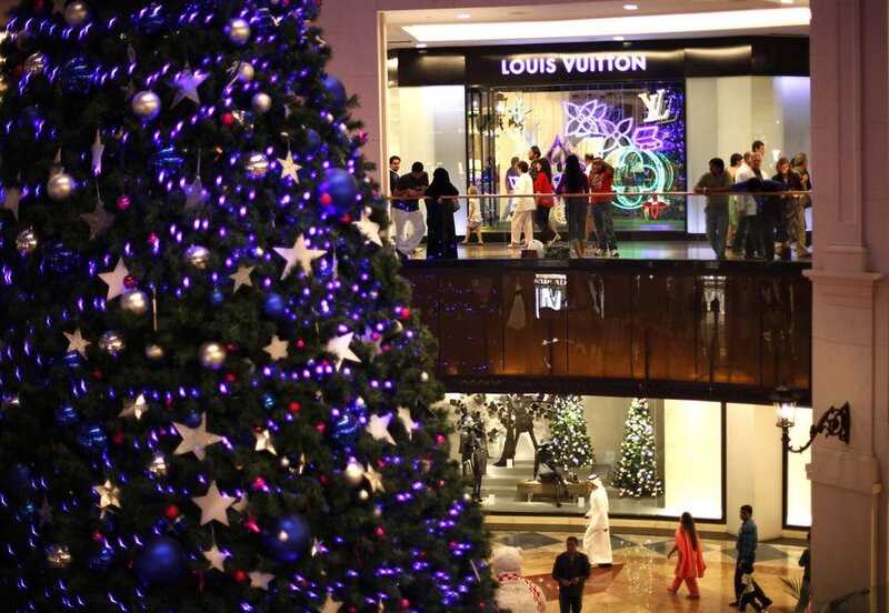 Christmas tree in luxury mall