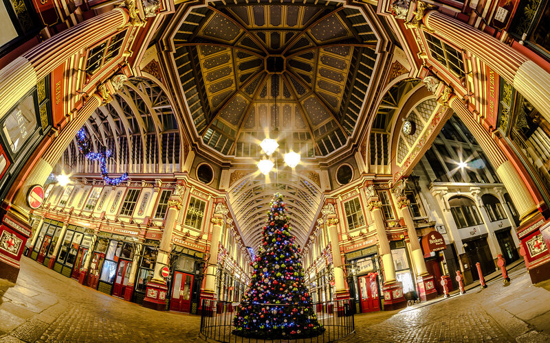Christmas Tree in Market