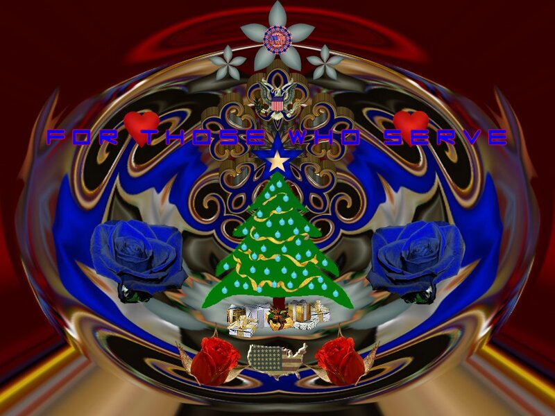 Christmas Tree in Ornament — Blue