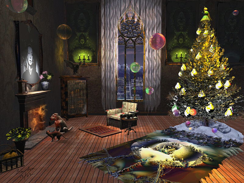 Christmas Tree in Room