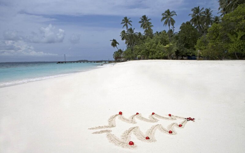 Christmas Tree in Sand