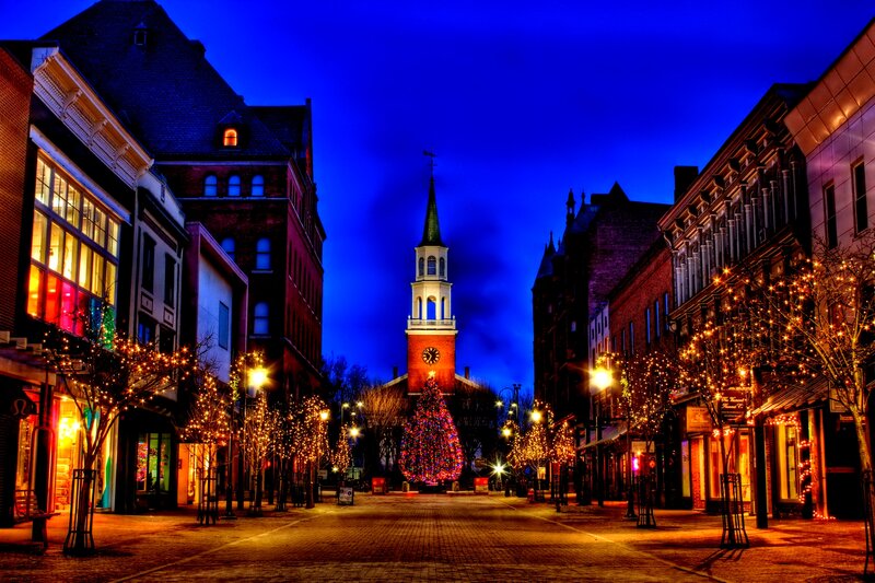 Christmas Tree in Street