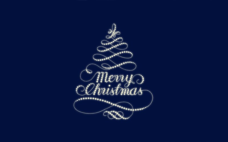 Christmas Tree Lights — Blue, Festive