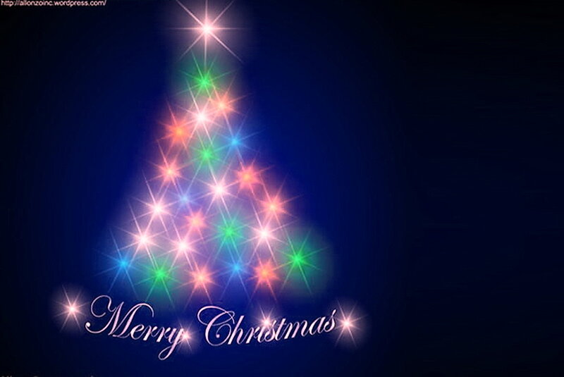 Christmas Tree Lights — Blue