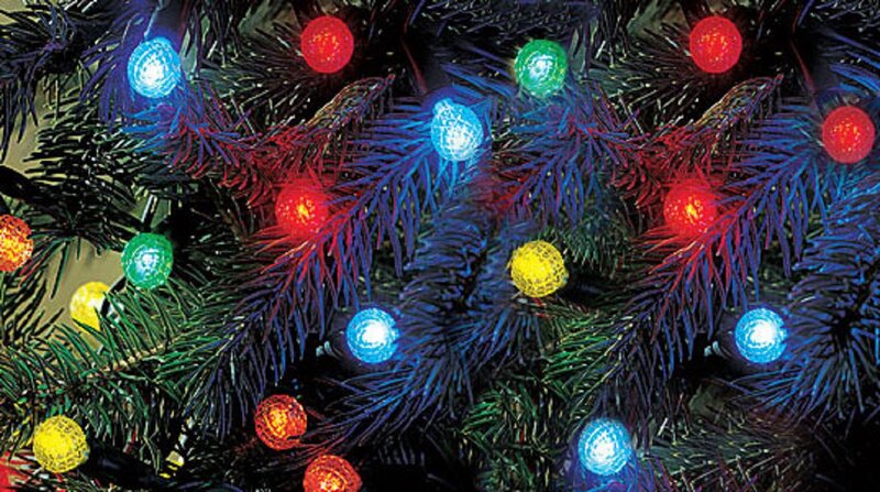 Christmas Tree Lights — Green, Festive